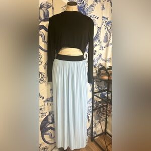 *SALE*Zara Black Knit Cropped Long Sleeve Top: New Without Tags!